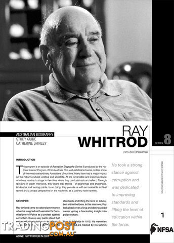 Australian Biography Series - Ray Withrod (Study Guide)