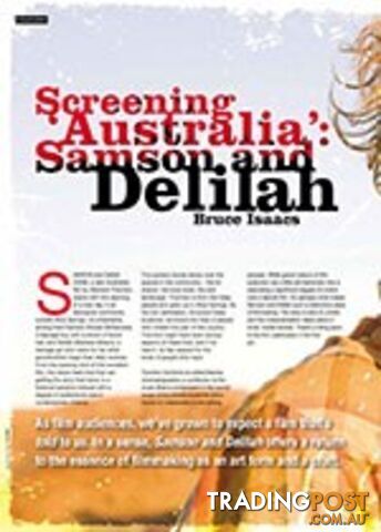 Screening 'Australia': Samson and Delilah