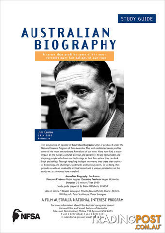 Australian Biography Series - Jim Cairns (Study Guide)