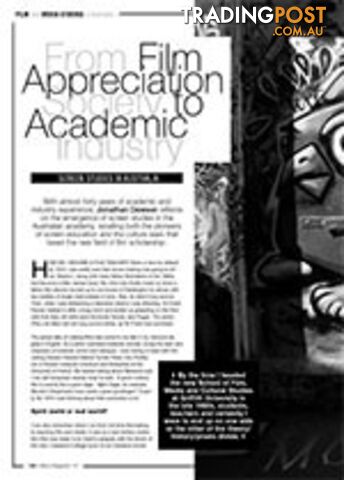 From Film Appreciation Society to Academic Industry: Screen Studies in...