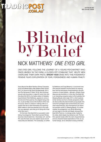 Blinded by Belief: Nick Matthews' One Eyed Girl