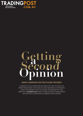Getting a 'Second' Opinion: Mairi Cameron on Truth and Trickery