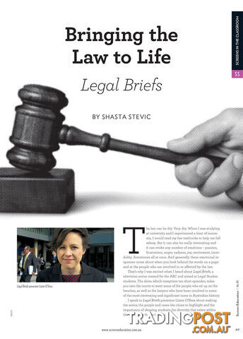 Bringing the Law to Life: Legal Briefs