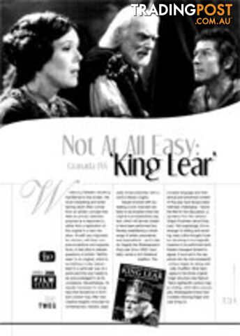 Not At All Easy: Granada TV's King Lear