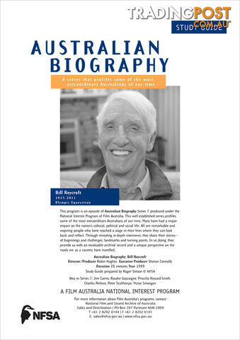 Australian Biography Series - Bill Roycroft (Study Guide)