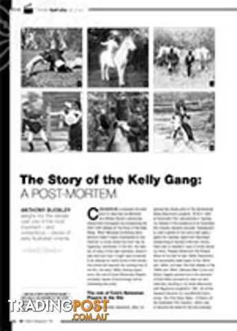 The Story of the Kelly Gang: A Post-mortem