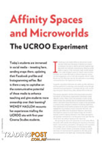 Affinity Spaces and Microworlds: The UCROO Experiment