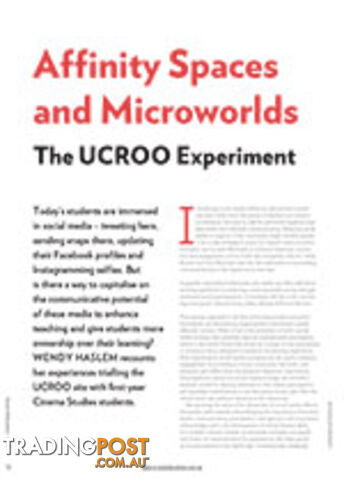 Affinity Spaces and Microworlds: The UCROO Experiment