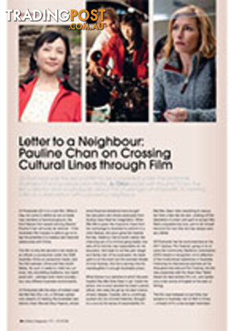 Letter to a Neighbour: Pauline Chan on Crossing Cultural Lines through Film