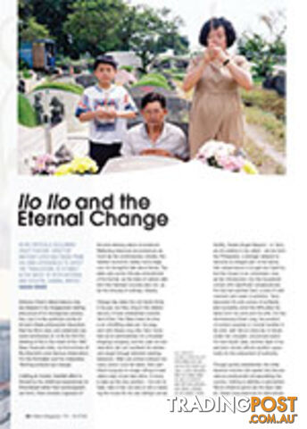 Ilo Ilo and the Eternal Change