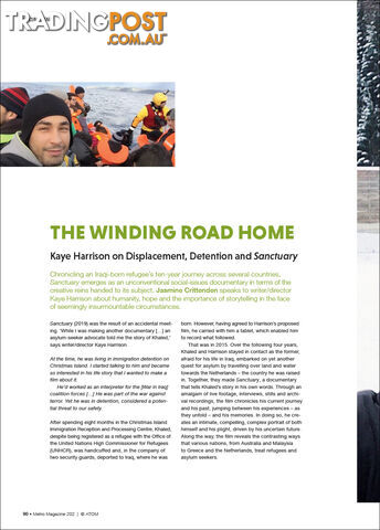 The Winding Road Home: Kaye Harrison on Displacement, Detention and 'Sanctuary'