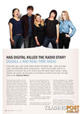 Has Digital Killed the Radio Star? Double J and Real-time Radio