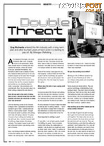 Double Threat: Director and Editor Guy Richards