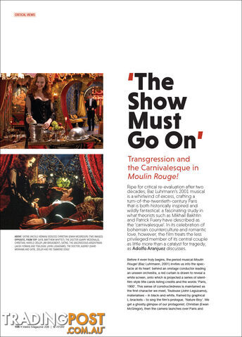 'The Show Must Go On': Transgression and the Carnivalesque in 'Moulin Rouge!'