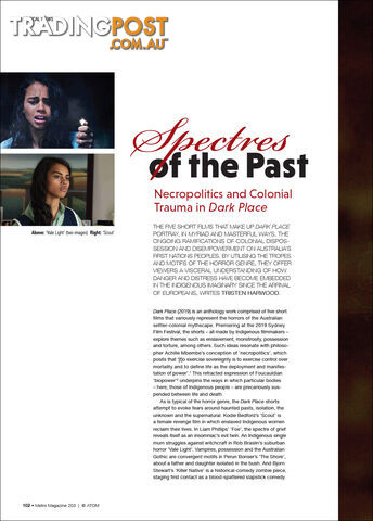Spectres of the Past: Necropolitics and Colonial Trauma in 'Dark Place'