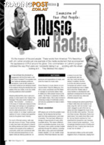 Invasion of the iPod People: Music and Radio