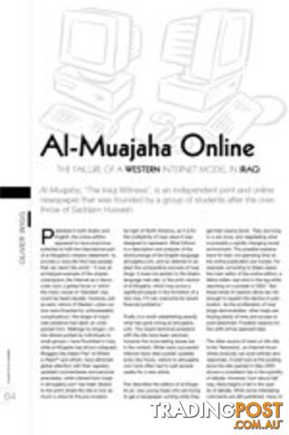 Al-Muajaha Online: The Failure of a Western Internet Model in Iraq