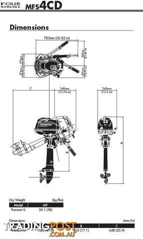 Tohatsu Motors - MFS4C - photo 2 of 2
