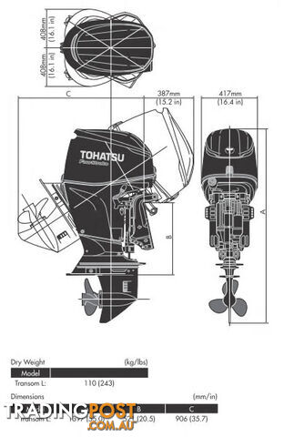 Tohatsu Motors - BFT60A - photo 2 of 2