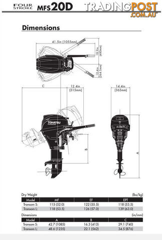 Tohatsu Motors - MFS20D - photo 2 of 2