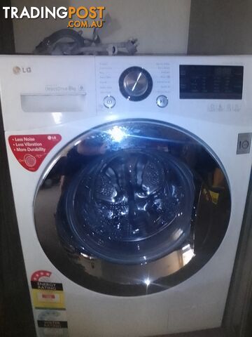 Lg 8k front loader washer and drier