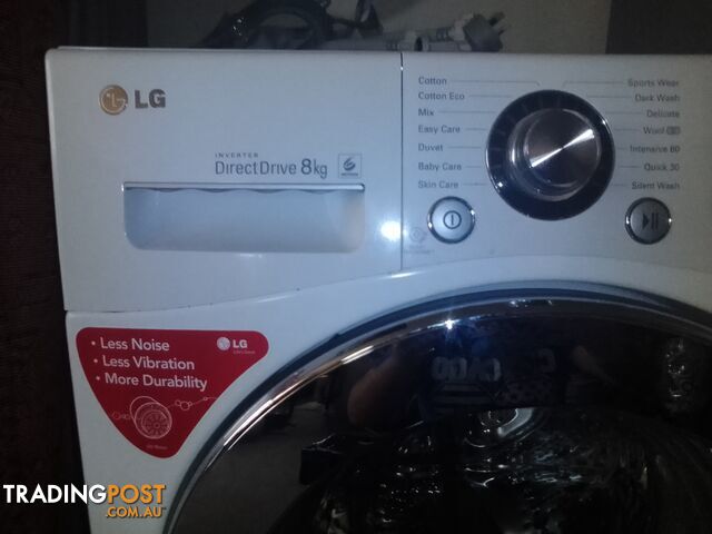 Lg 8k front loader washer and drier