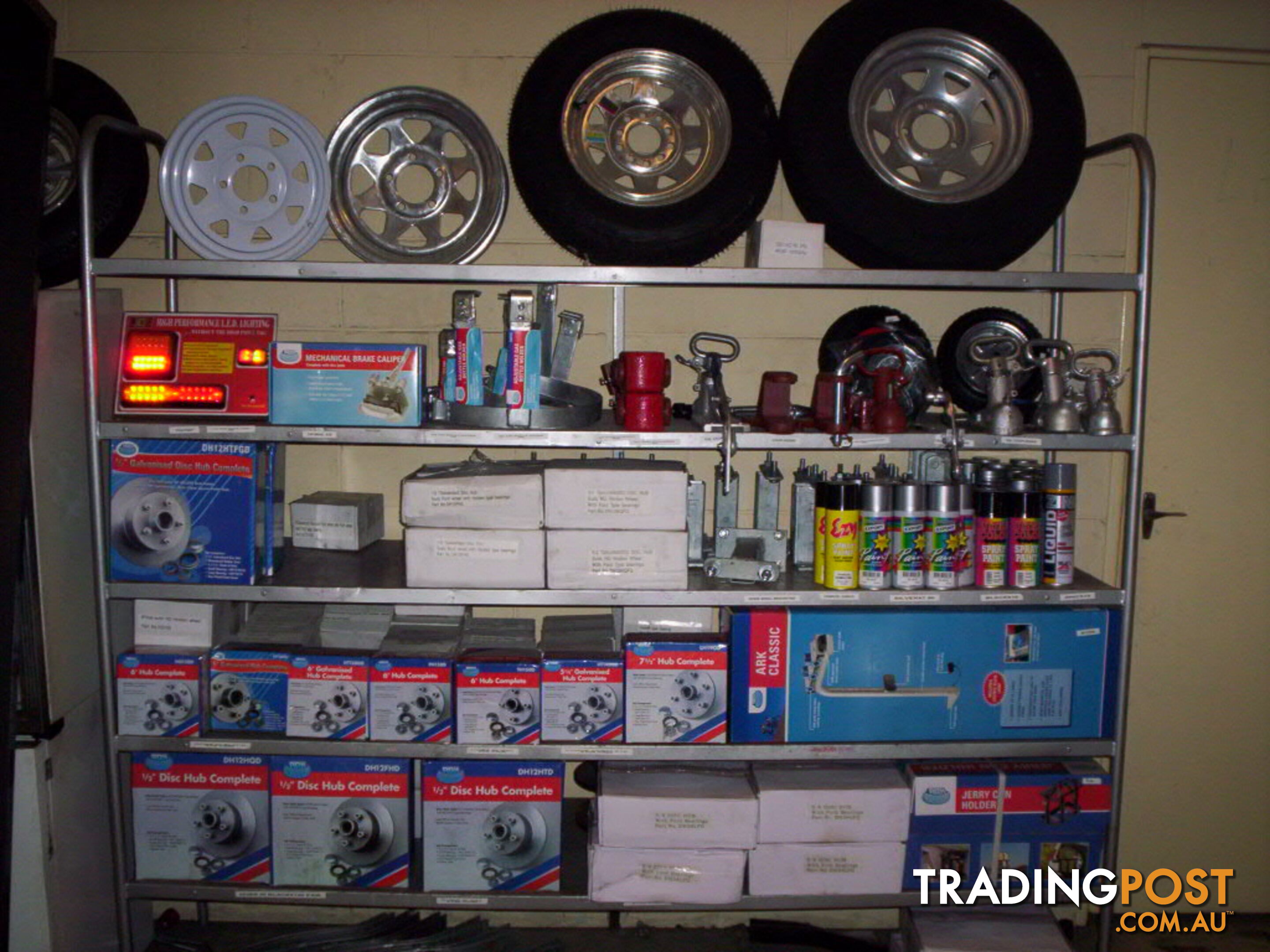   accessories and parts for box and boat trailers 