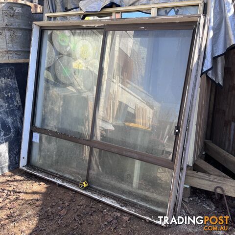 2 x Old Aluminium Sliding Windows 1810W x 1670H @ $125ea - Pickup Warragul