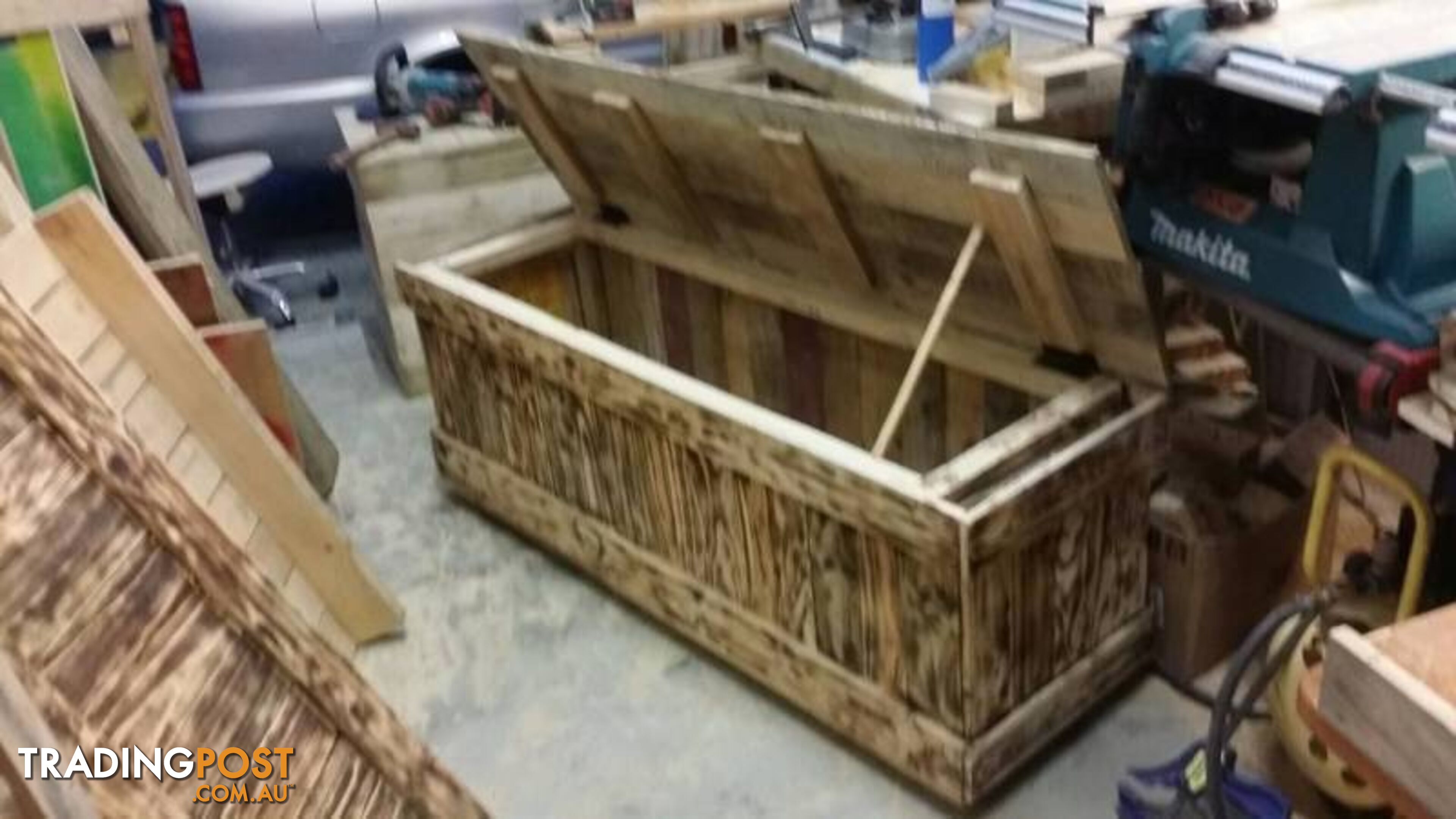 Rustic Wooden Chest - $240