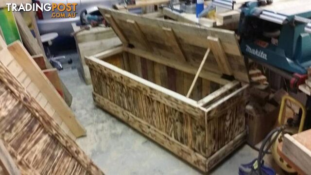 Rustic Wooden Chest - $240