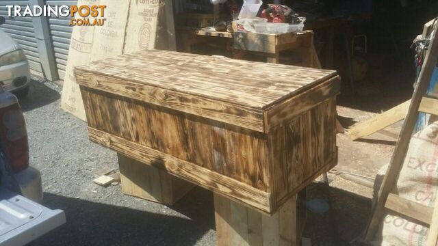 Rustic Wooden Chest - $240