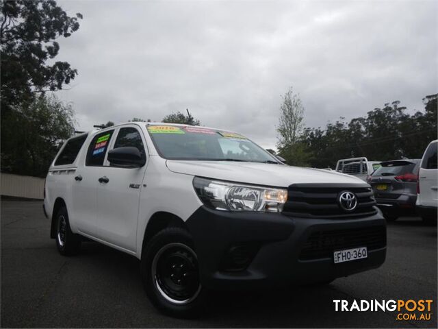 2016 TOYOTA HILUX WORKMATE GUN122R DUAL CAB UTILITY