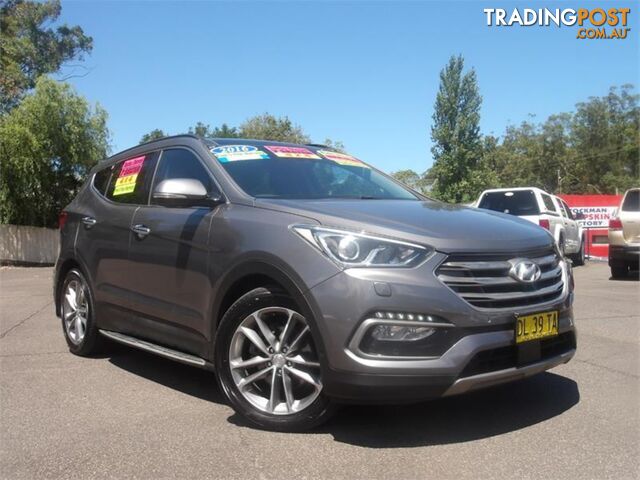 2017 HYUNDAI SANTAFE HIGHLANDERCRDI(4X4) DMSERIESII(DM3)MY17 4D WAGON