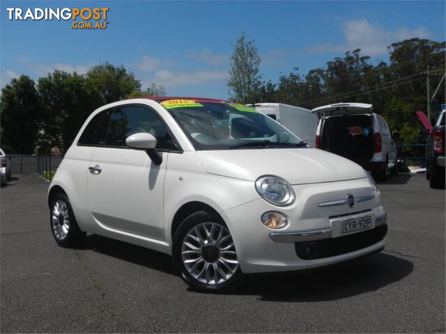 2015 FIAT 500 LOUNGE MY14 2D CONVERTIBLE