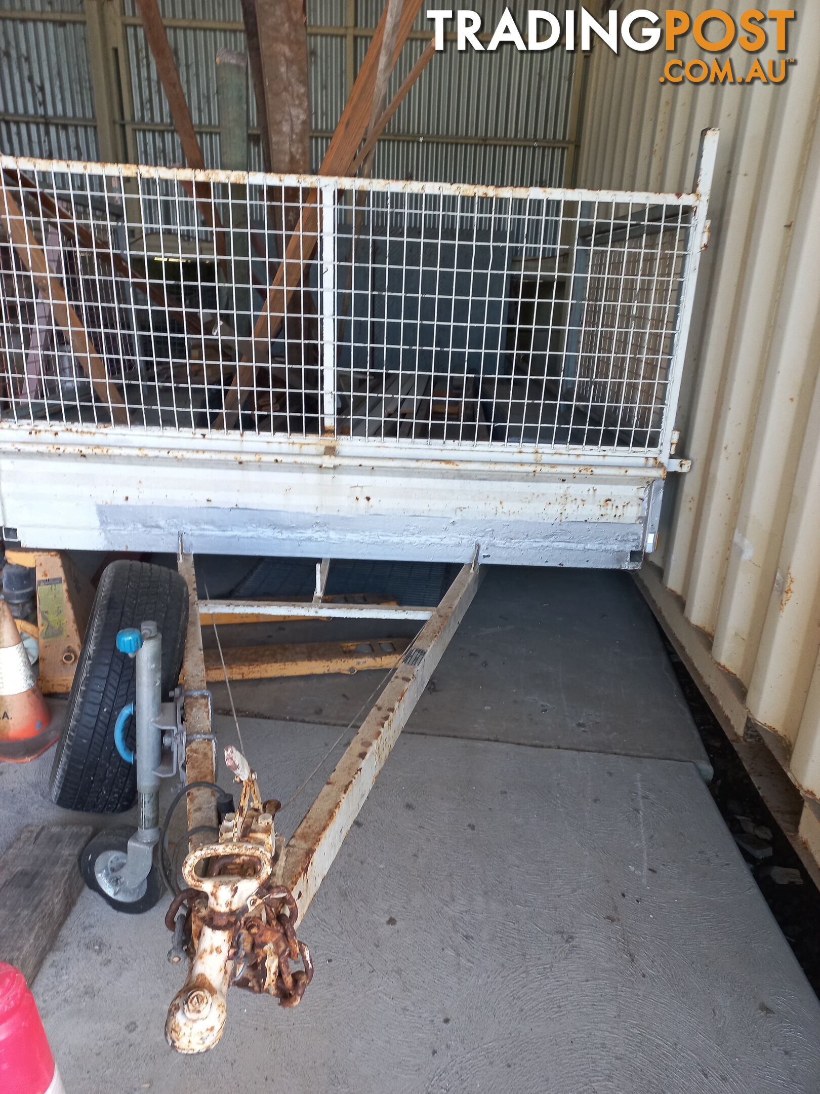 Box trailer with ramps, great for hauling plant.