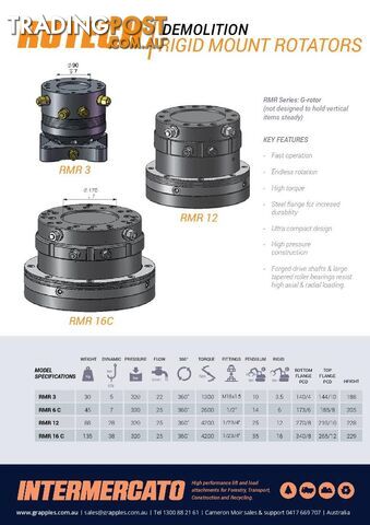 Rigid Mount Rotators for excavators  - photo 2 of 9