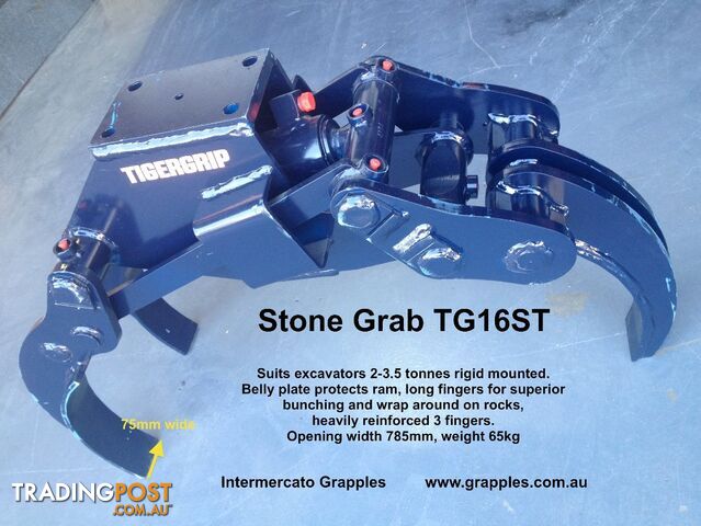 Excavator Stone Rock Grab - TG16ST