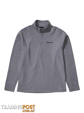 Marmot Rocklin 1/2 Zip Mens Fleece Jacket - Steel Onyx - L - 101501515L