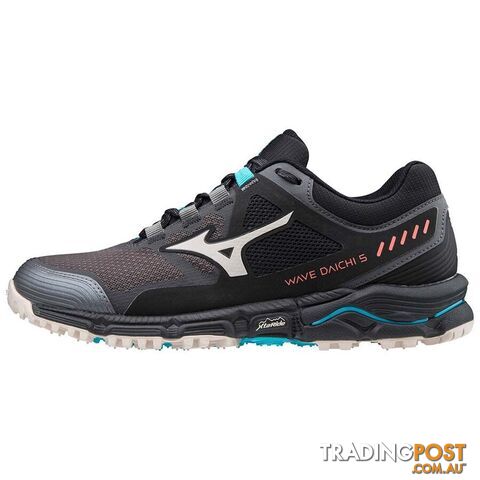 Mizuno Wave Daichi 5 Womens Trail Running Shoes - Magnet/Cloud Gray/Scuba Blue -...