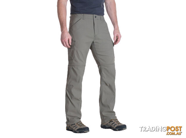 Kuhl Renegade Cargo Convertible Mens Hiking Pants - 32L - Khaki - 32 -...