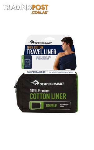 Sea To Summit Cotton Double Extra Wide Size Liner - ADBLOSNB