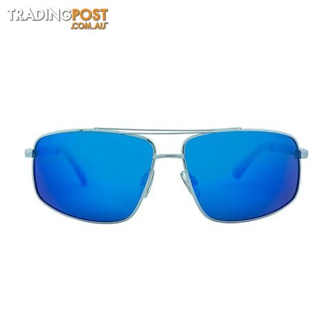 Venture Eyewear Iceman Polarised Sunglasses - Silver/Blue Revo - 2790-Silverblue-IP-51