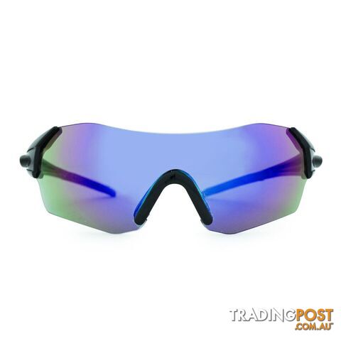 Venture Eyewear Extreme Polarised Sunglasses - Black/Blue Revo - 3890-Blkblue-E297