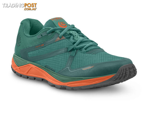 Topo Athletic MT-3 Womens Trail Running Shoes - Emerald/Orange - W031EMEORG
