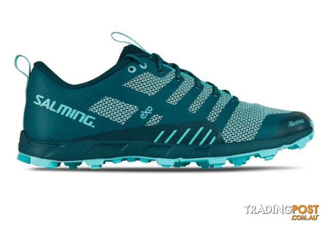 Salming OT Comp Womens Trail Running Shoes - Deep Teal/Aruba Blue - US10.0 -...