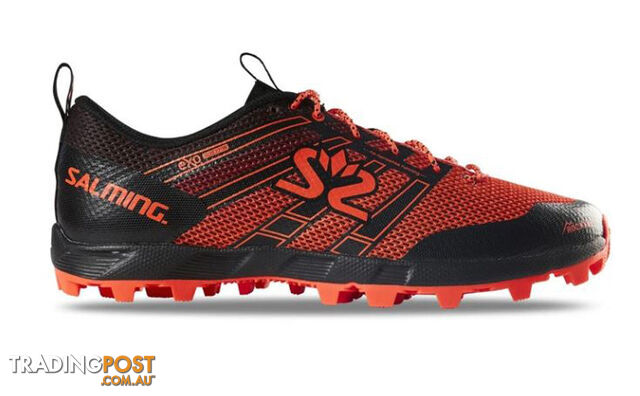 Salming Elements 3 Womens Trail Running Shoes - Black/New Orange - US9.0 -...