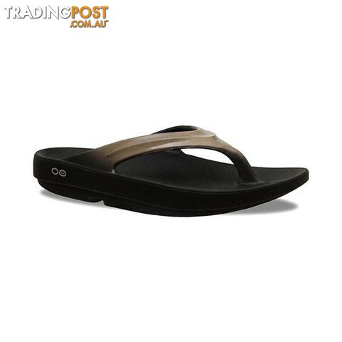 OOFOS OOlala Thongs - Black/Latte - M8/W10 - 1400LATTEW10