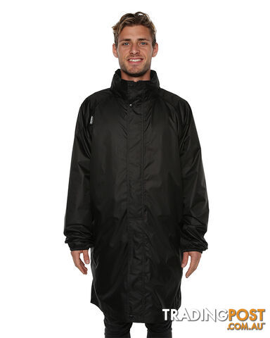 XTM Stash II 3/4 Stash Unisex Rain Waterpfoof Jacket - Black - L - RU013-BLK-L