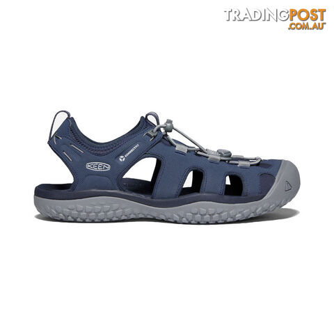 Keen Solr Mens Hiking Sandals - Navy Steel Grey - US 12 - 1022431-12