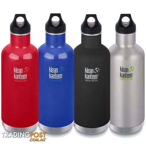 Klean Kanteen 32oz Insulated Classic Loop Cap Water Bottle 1L - XK1003P9